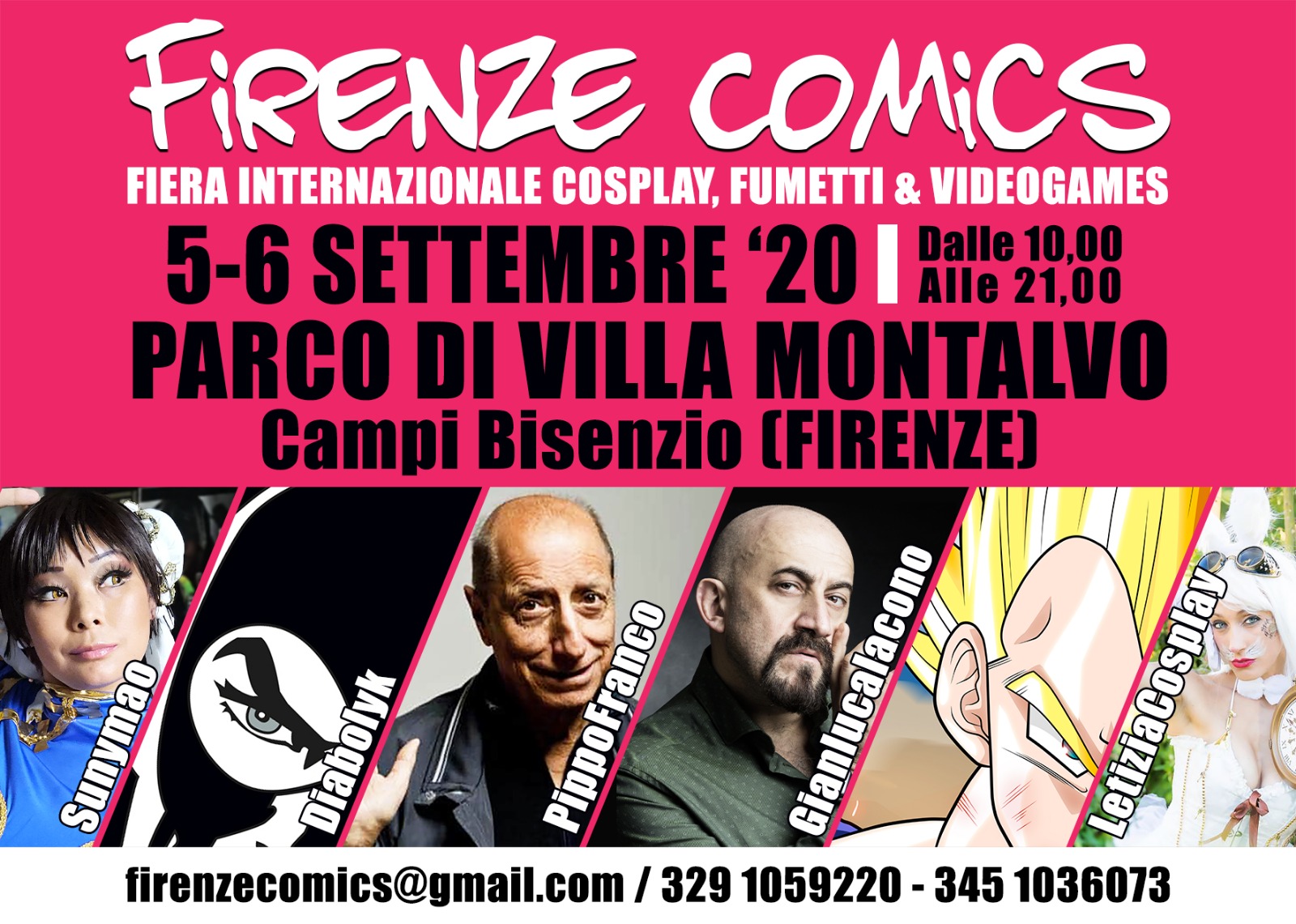 Firenze Comics, 2020. Gli ospiti della quinta edizione