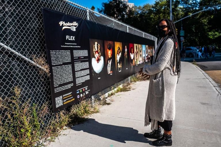 Francesca Magnani. People of the ferry 2020. Connection at a time of social distancing. Photoville 2020, Brooklyn Bridge Park, New York 2020