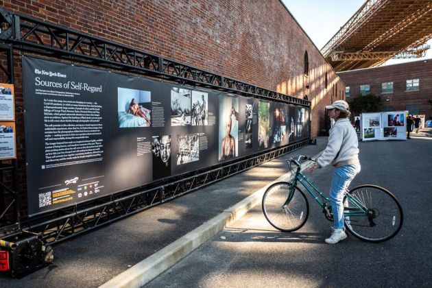Francesca Magnani. People of the ferry 2020. Connection at a time of social distancing. Photoville 2020, Brooklyn Bridge Park, New York 2020