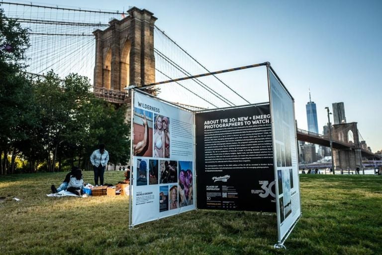 Francesca Magnani. People of the ferry 2020. Connection at a time of social distancing. Photoville 2020, Brooklyn Bridge Park, New York 2020