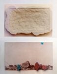 Franco Guerzoni, Riflessione del giorno, 11.05. Archeologia, 1973, gessi colorati su stampa cromogenica, 18x28,5 cm © Franco Guerzoni