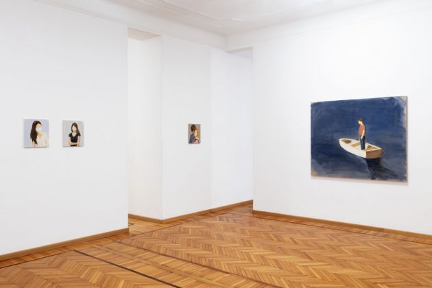 Gideon Rubin. Installation view at Galleria Monica De Cardenas, Milano 2020. Photo credits Andrea Rossetti
