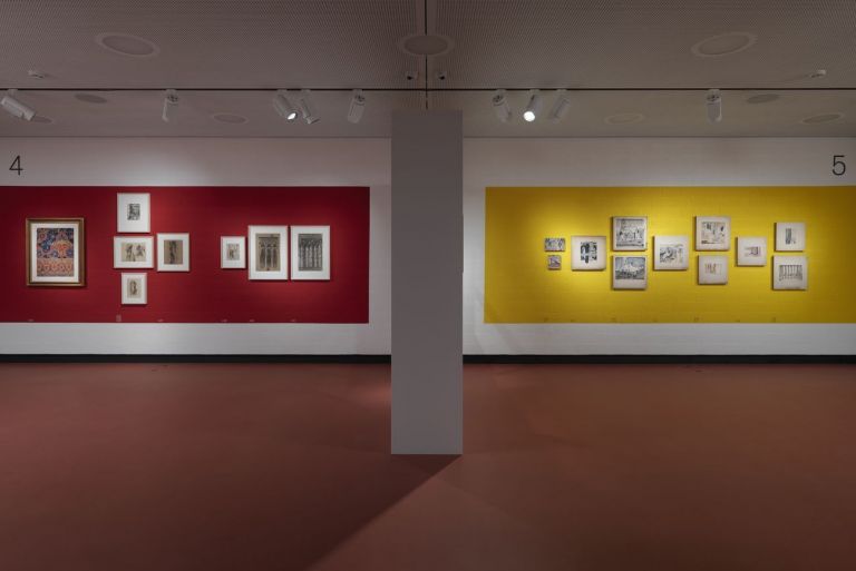 I disegni giovanili di Le Corbusier. 1902-1916. Exhibition view at Teatro dell’architettura, Università della Svizzera Italiana, Mendrisio 2020. Photo © Enrico Cano