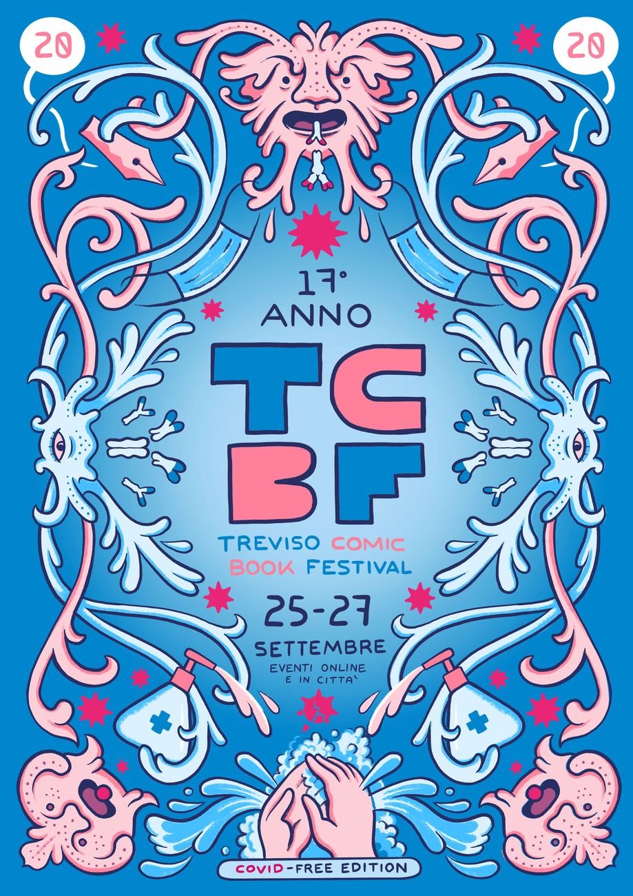 Il poster del Treviso Comic Book 2020, realizzato da Matteo Farinella