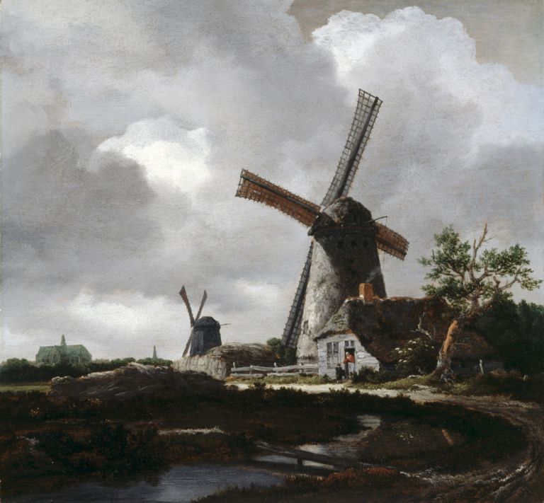 Jacob van Ruisdael, Landscape with Windmills near Haarlem, c. 1655, Collection Dulwich Picture Gallery, London