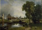 John Constable, Dedham Lock and Mill, 1820, Collection Victoria and Albert Museum, London (given by John Sheepshanks, 1857)