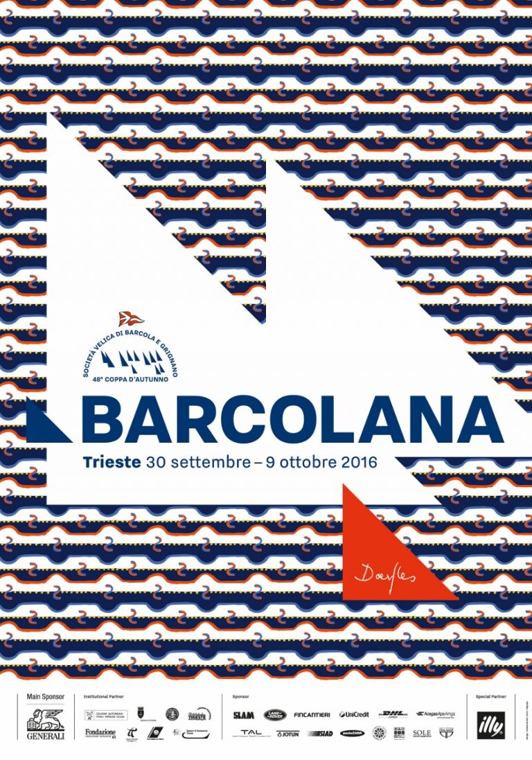 Manifesto 48a Barcolana 2016 by Gillo Dorfles