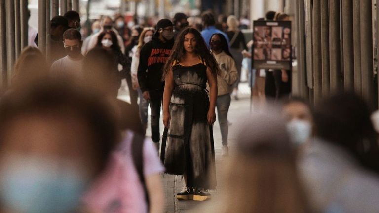 Milano Fashion Week, settembre 2020. Un frame di Marnifesto di Francesco Risso per Marni