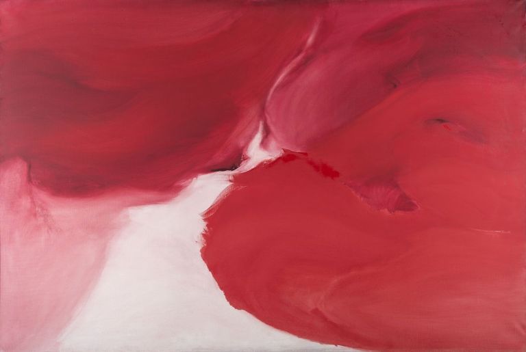 Renata Rampazzi, Rosso, 1984, olio su tela, cm 130x200