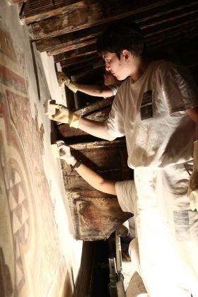 Restauro degli affreschi nella Chiesa di Sant'Agostino, Montalcino