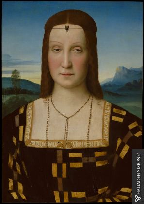 Raffaello, Ritratto di Elisabetta Gonzaga - Haltadefinizione