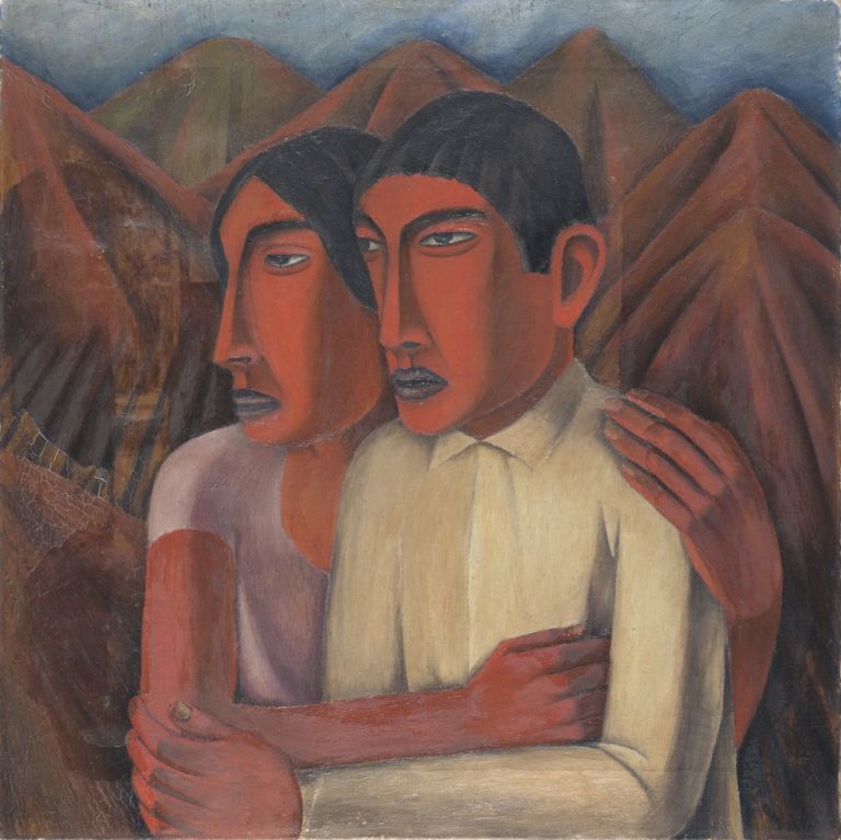 Rufino Tamayo, Man and Woman, 1926. Philadelphia Museum of Art © 2020 Tamayo Heirs Mexico Artists Rights Society (ARS), New York