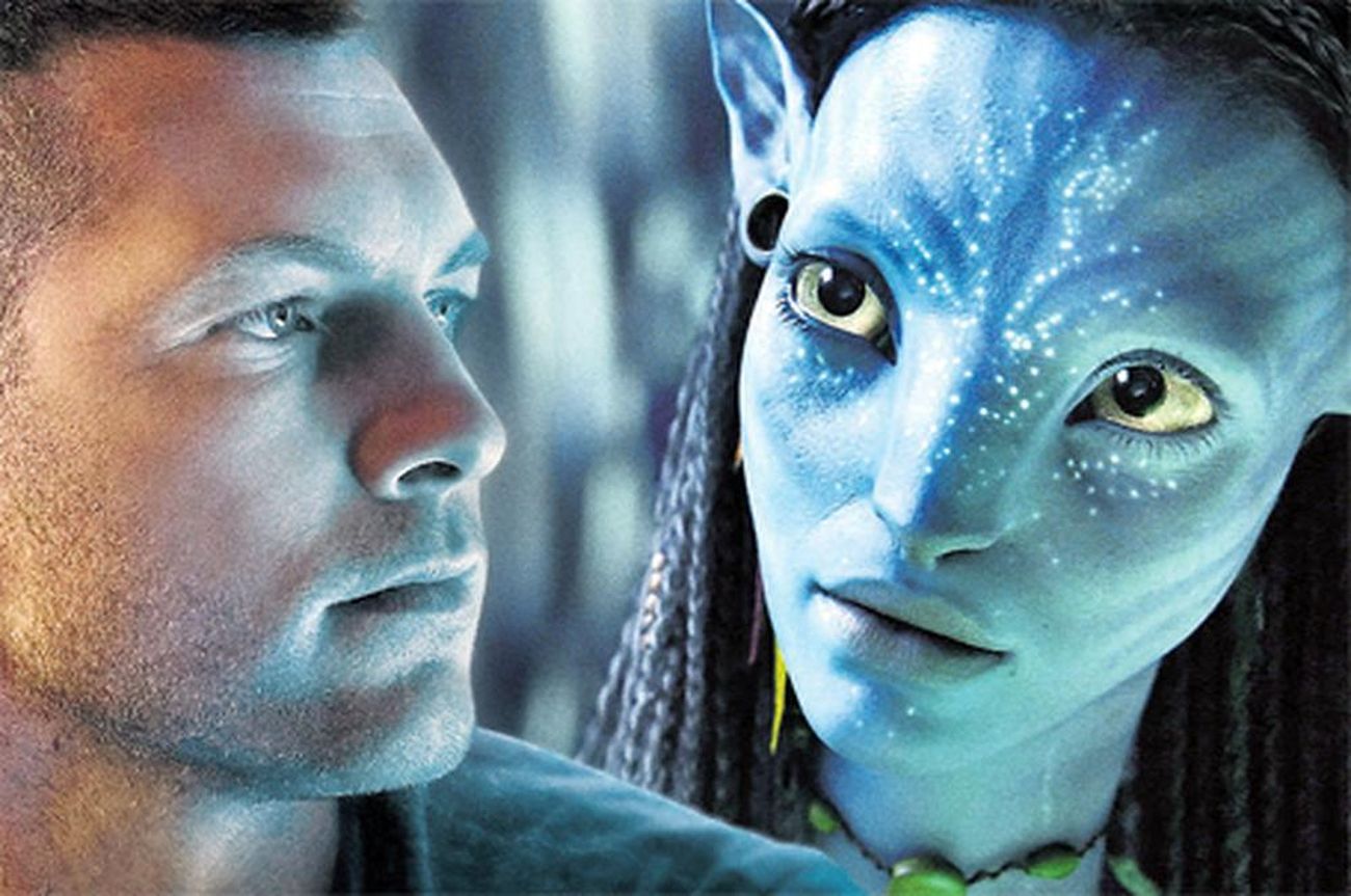 Sam Worthington e Zoe Saldana in Avatar (2009) di James Cameron