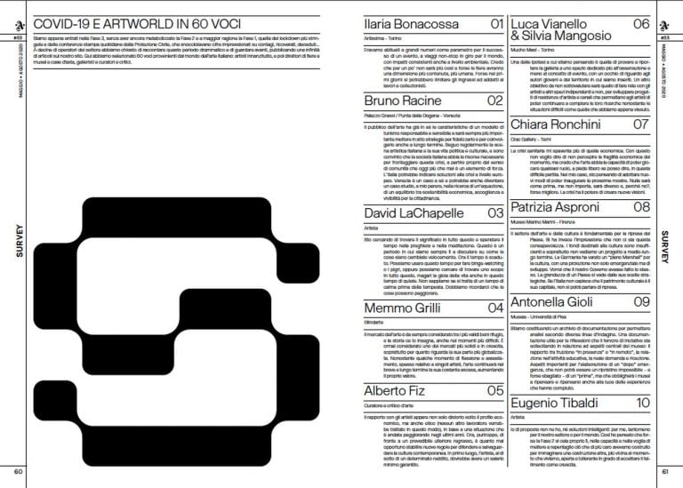 Tatanka Journal in collaborazione con Nicolò Oriani, il font disegno per Artribune Magazine #55