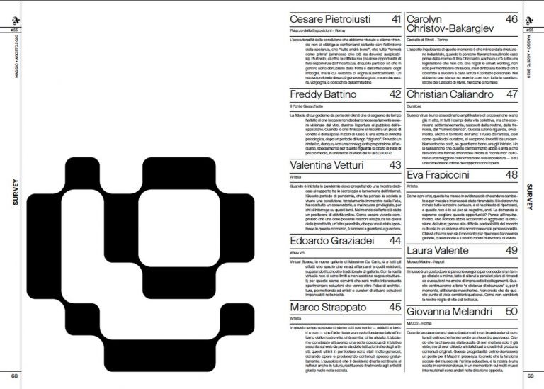Tatanka Journal in collaborazione con Nicolò Oriani, il font disegno per Artribune Magazine #55