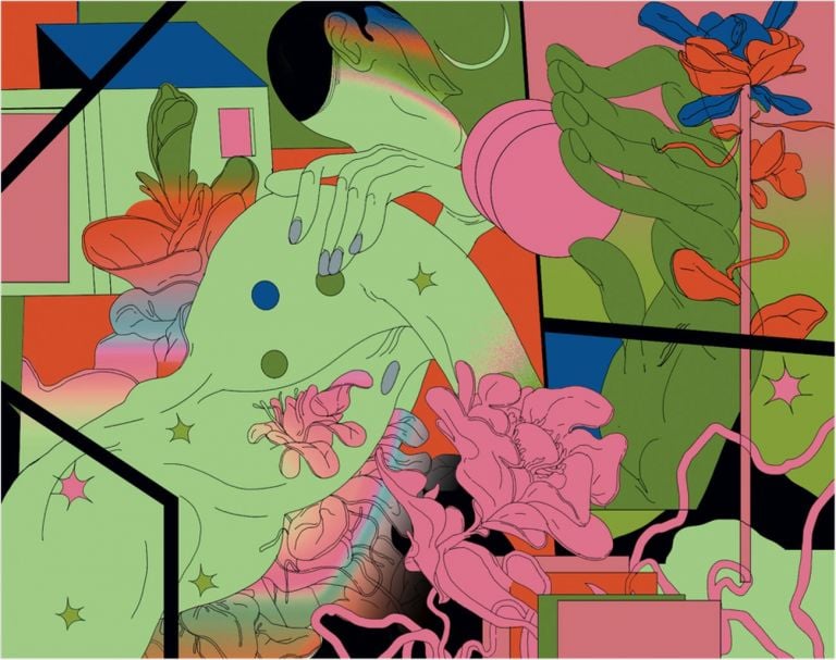 Una illustrazione di Raman Djafari. Courtesy l'artista