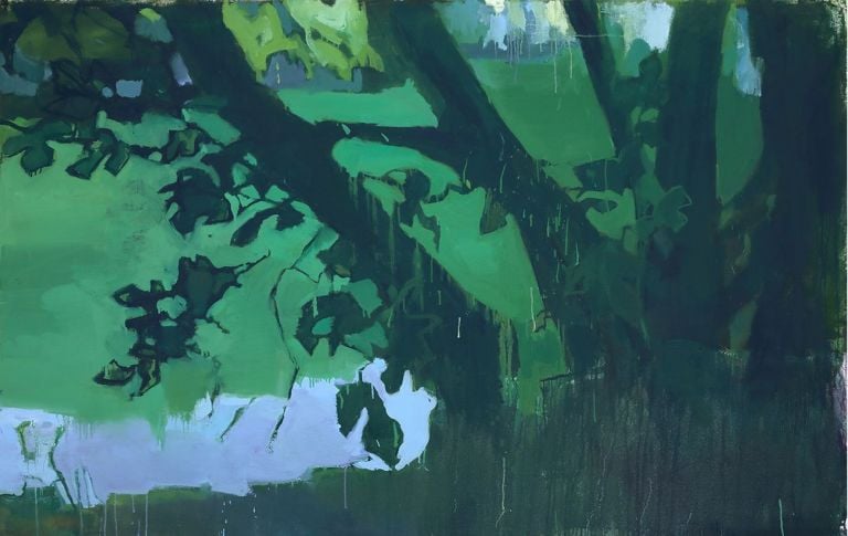 Alessandra Giovannoni, Porta Portese 1, 2019, olio su tela, 120 x 190 cm