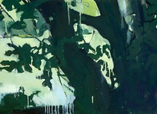 Alessandra Giovannoni, Porta Portese 3, 2019, olio su tela, 60 x 110 cm
