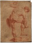 Antonio Bonacina, Nudo virile di schiena, ultimo quarto del XVII secolo, matita rossa su carta beige, 570x430 mm. Verona, Gabinetto Disegni e Stampe dei Musei Civici. Photo Gabriele Toso