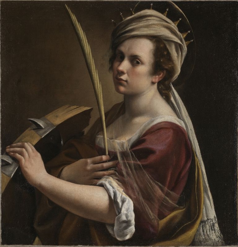 Artemisia Gentileschi, Self Portrait as Saint Catherine of Alexandria, about 1615 17 © The National Gallery, London