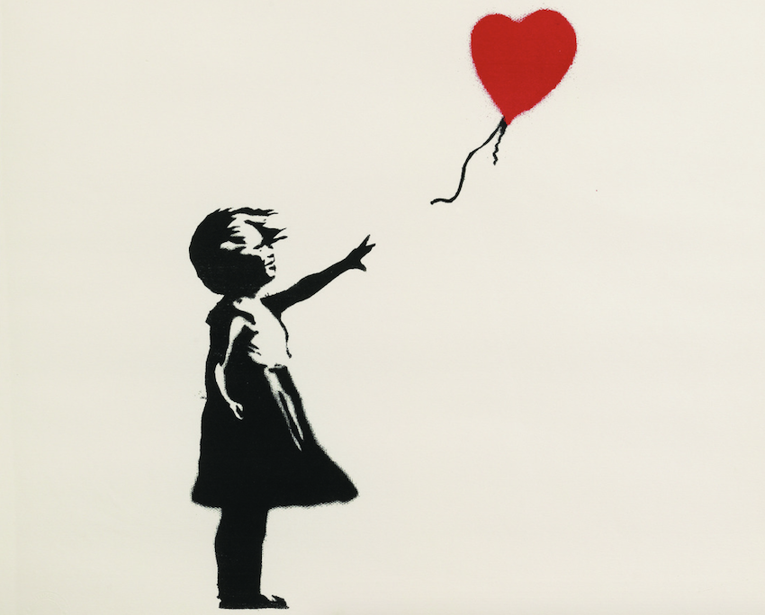 Ancora lei. Love is in the bin (al secolo Girl with Balloon) di Banksy va all’asta