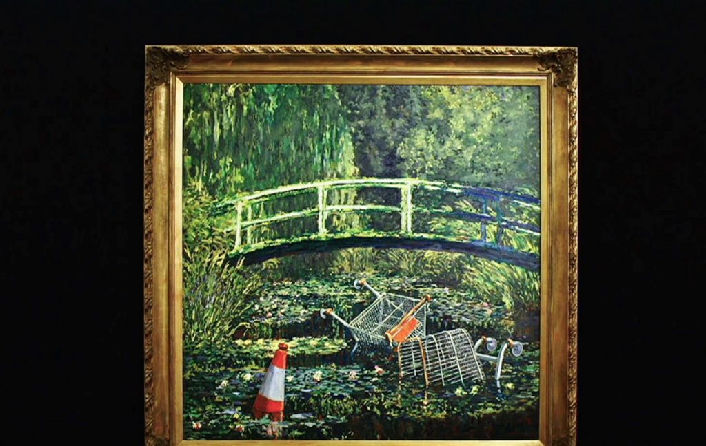 Sotheby’s e Banksy, coppia di fatto! Battuta all’asta Show Me The Monet