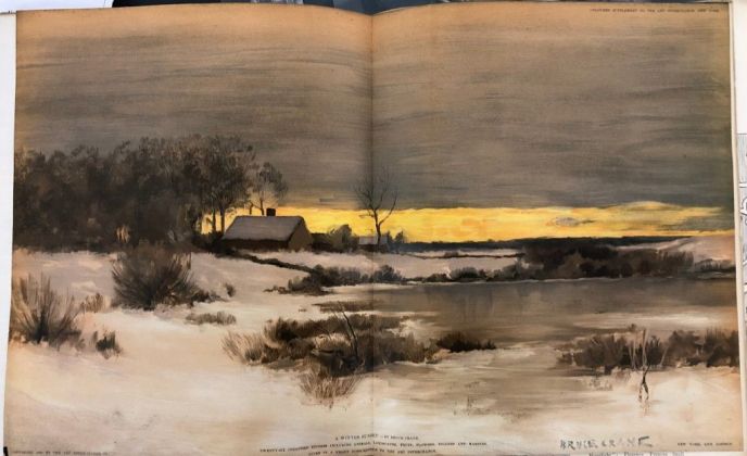 Bruce Crane, A Winter Sunset, Art Interchange. Crediti fotografia Louis Shadwick