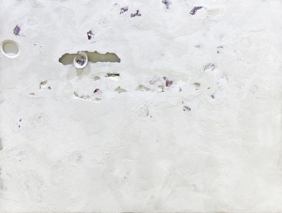 Franco Guerzoni, Musivum, 2012, pigmenti, polvere di quarzo e scagliola su tavola, cm 150x200