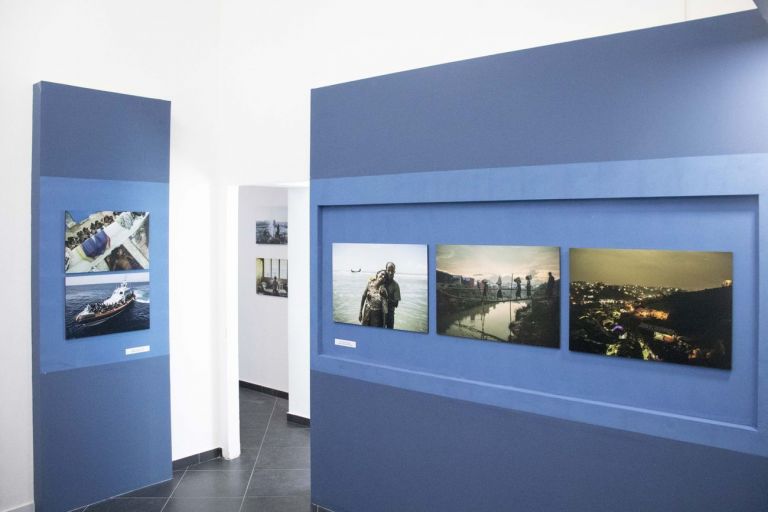Frontiere. Installation view at Museo della Fiducia e del Dialogo per il Mediterraneo, Lampedusa 2020. Photo Elisa Ceneri