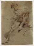 Giambattista Tiepolo, Accademia di nudo virile, 1724-1725 ca., gessetto nero e bianco su carta cerulea filigranata, 458x325 mm. Verona, Gabinetto Disegni e Stampe dei Musei Civici. Photo Umberto Tomba