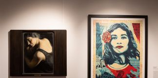 Giacomo Balla e Shepard Obey. Installation view at Galleria Comunale d’Arte Moderna, Roma 2020