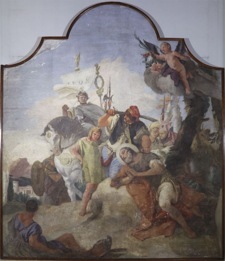 Giambattista Tiepolo, Martirio di San Vittore, 1737, affresco staccato e riportato su tela, 360x290x5 cm. Milano, Basilica di Sant'Ambrogio. Photo Luigi Parma