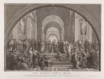 Giovanni Volpato, La Scuola di Atene, ante 1863, acquaforte e bulino, Roma Accademia Nazionale di San Luca