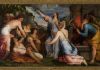Giuseppe Porta, detto il Salviati, Resurrezione di Lazzaro, 1540-1545, olio su tela, 162 x 264 cm. Venezia, Fondazione Giorgio Cini © Fondazione Giorgio Cini