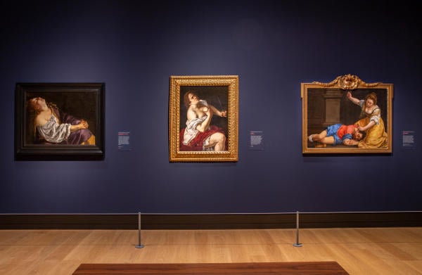 Installation view of Artemisia at the National Gallery. © The National Gallery, London