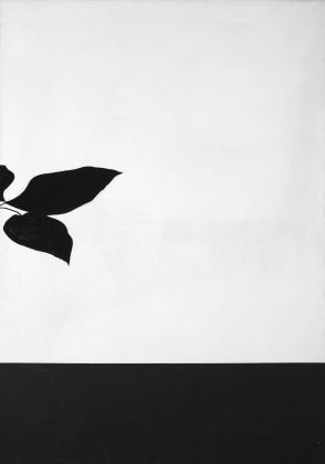 Jannis Kounellis, Senza titolo, 1967, super kenton su tela
