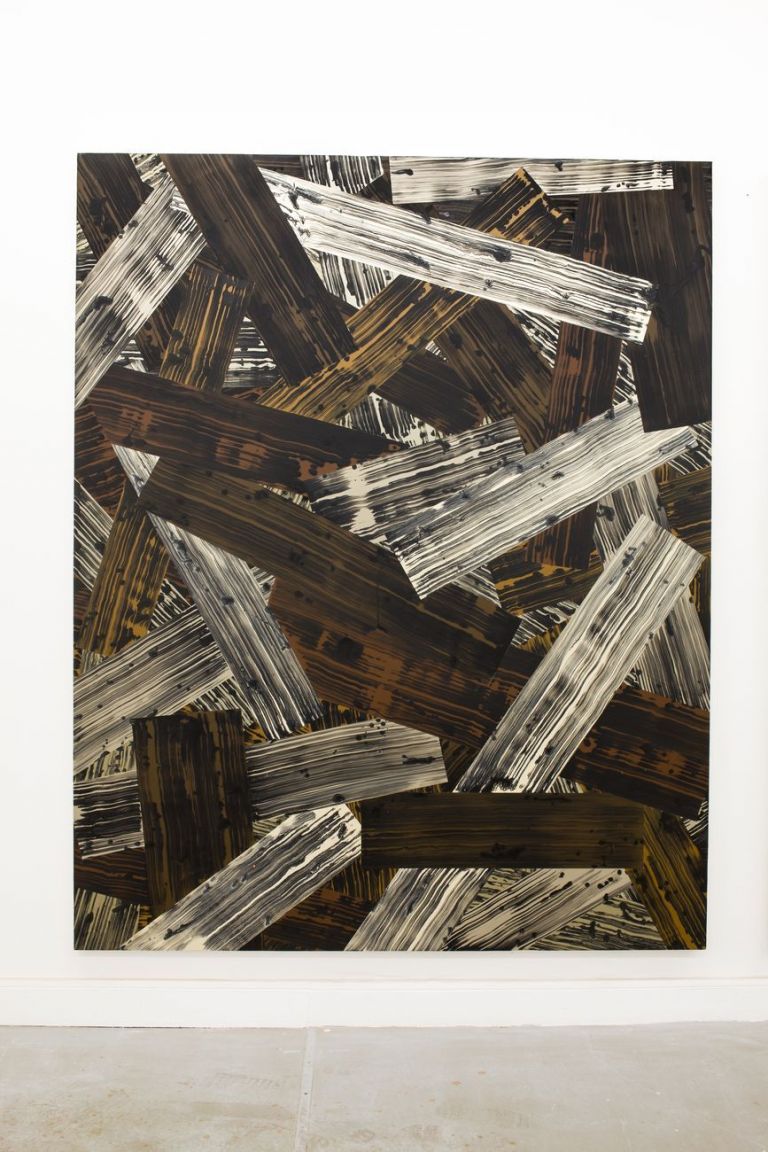 Jean Marie Blanchet, Wood #1, 2014, acrilico su tela, 250x200 cm. Dono dell’artista, collezione FRAC Nouvelle Aquitaine MÉCA © Jean Marie Blanchet