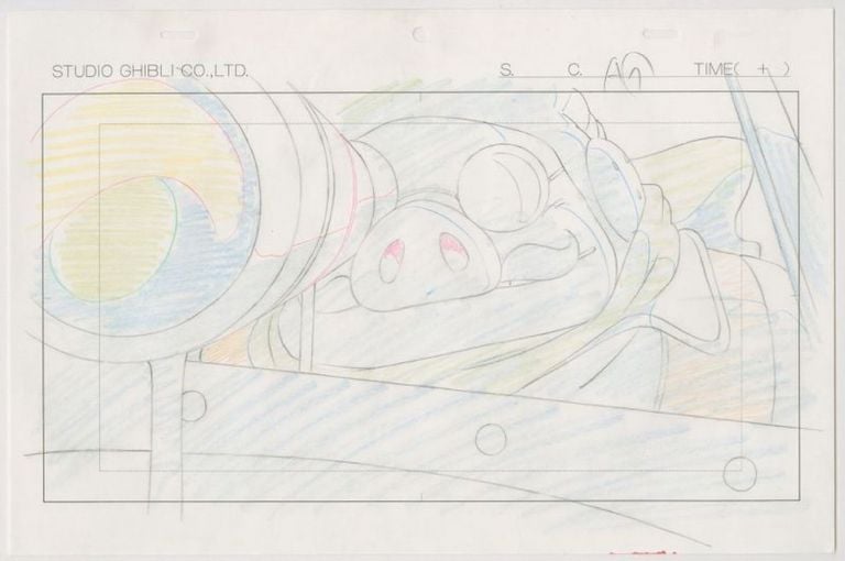 Key Animation, Porco Rosso (1992). Courtesy 1992 Studio Ghibli