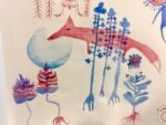 Laura Cionci, Stato di Grazia. Motoperpetuo, 2020, acquerello su carta, particolare dell'installazione, Fondazione Baruchello, Roma