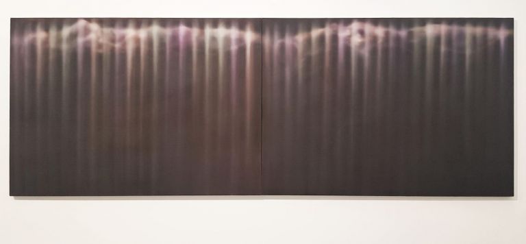 Marco Grimaldi, Quadro grande nero, Habitat, 2016, olio su tela