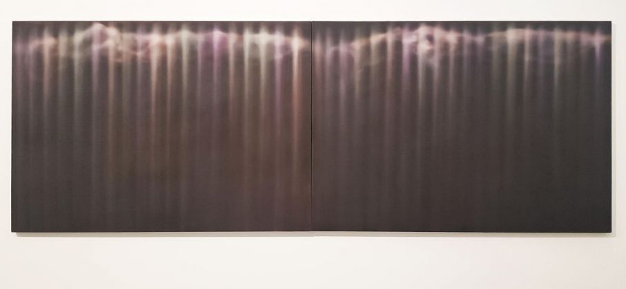 Marco Grimaldi, Quadro grande nero, Habitat, 2016, olio su tela