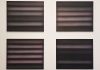 Marco Grimaldi, Quartetto quadri neri chimica e luce, 2020, olio su tela