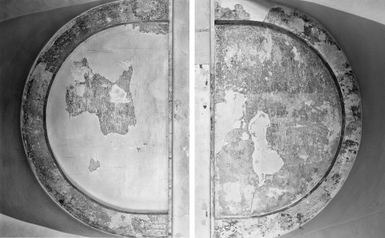 Marco Maria Zanin, Chiesa di Sant’Agnese Lunette mappamondo, 2019, stampa fine art su carta cotone, dittico, 137,5x110 cm ciascuno