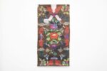 Michela Martello, 25.05 Frequency, 2020, acrilico, collage di stoffe vintage giapponesi su antica carta di bamboo, cm 208x109. Courtesy Galleria Giovanni Bonelli