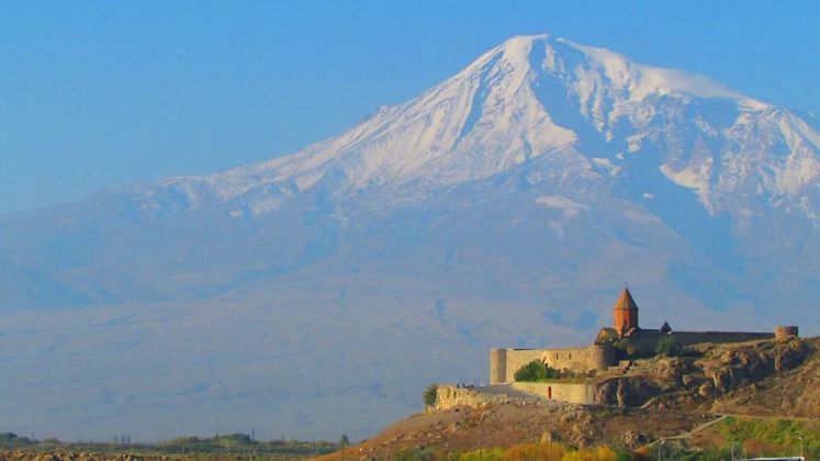 Monte Ararat e il monastero di Khor Virap