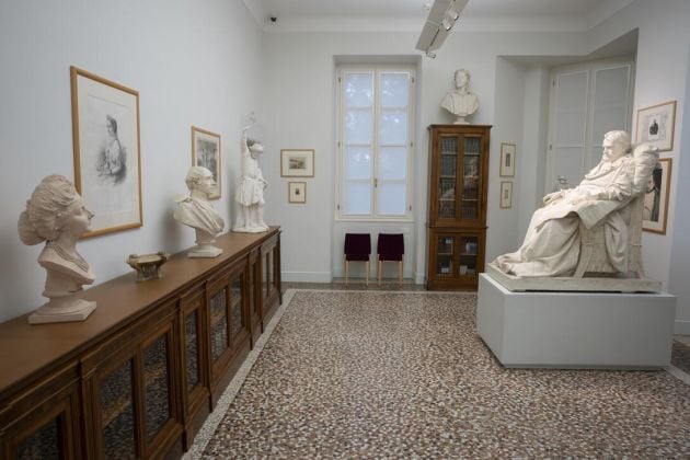 Museo Vincenzo Vela, veduta della Sala II, biblioteca. © Museo Vincenzo Vela - Foto Mauro Zeni