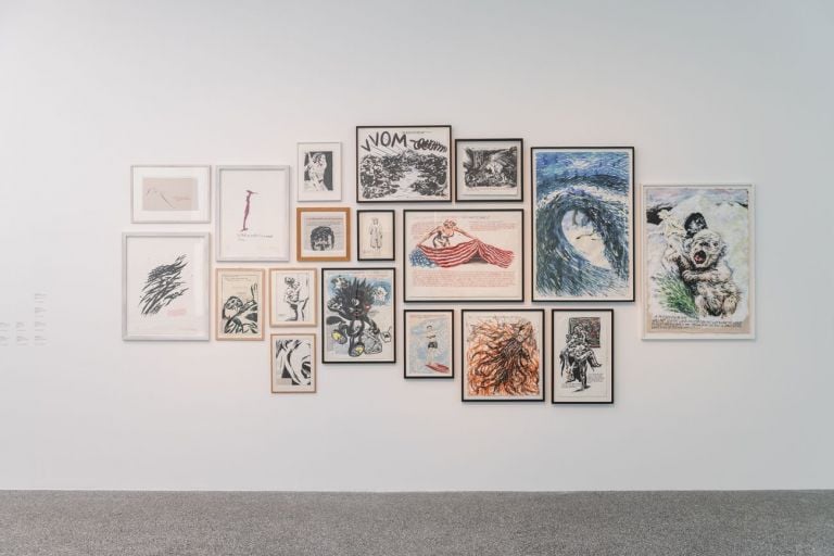 Opere di Raymond Pettibon dalla Museion Collection e dalla Kagge Collection