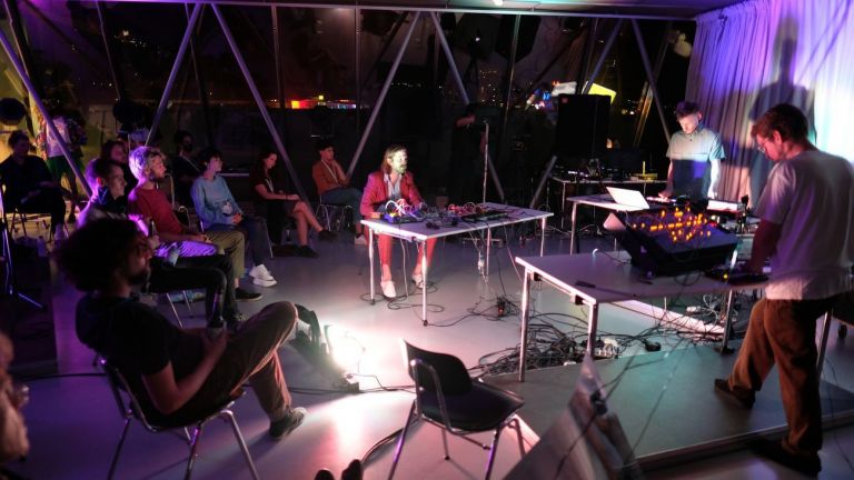 Performance by A Certai Trio, part of the Sound Campus. Photo credits Su Mara Kainz