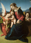 Piero di Cosimo, Madonna con bambino e due angeli, circa 1505–1510, olio su tavola, 163 x 133 cm. Palazzo Cini a San Vio, Venezia, Fondazione Giorgio Cini© Fondazione Giorgio Cini