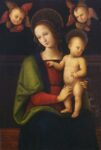 Pietro Vannucci detto il Perugino, Madonna col Bambino e due cherubini, 1490 ca. Perugia, Fondazione Cassa di Risparmio